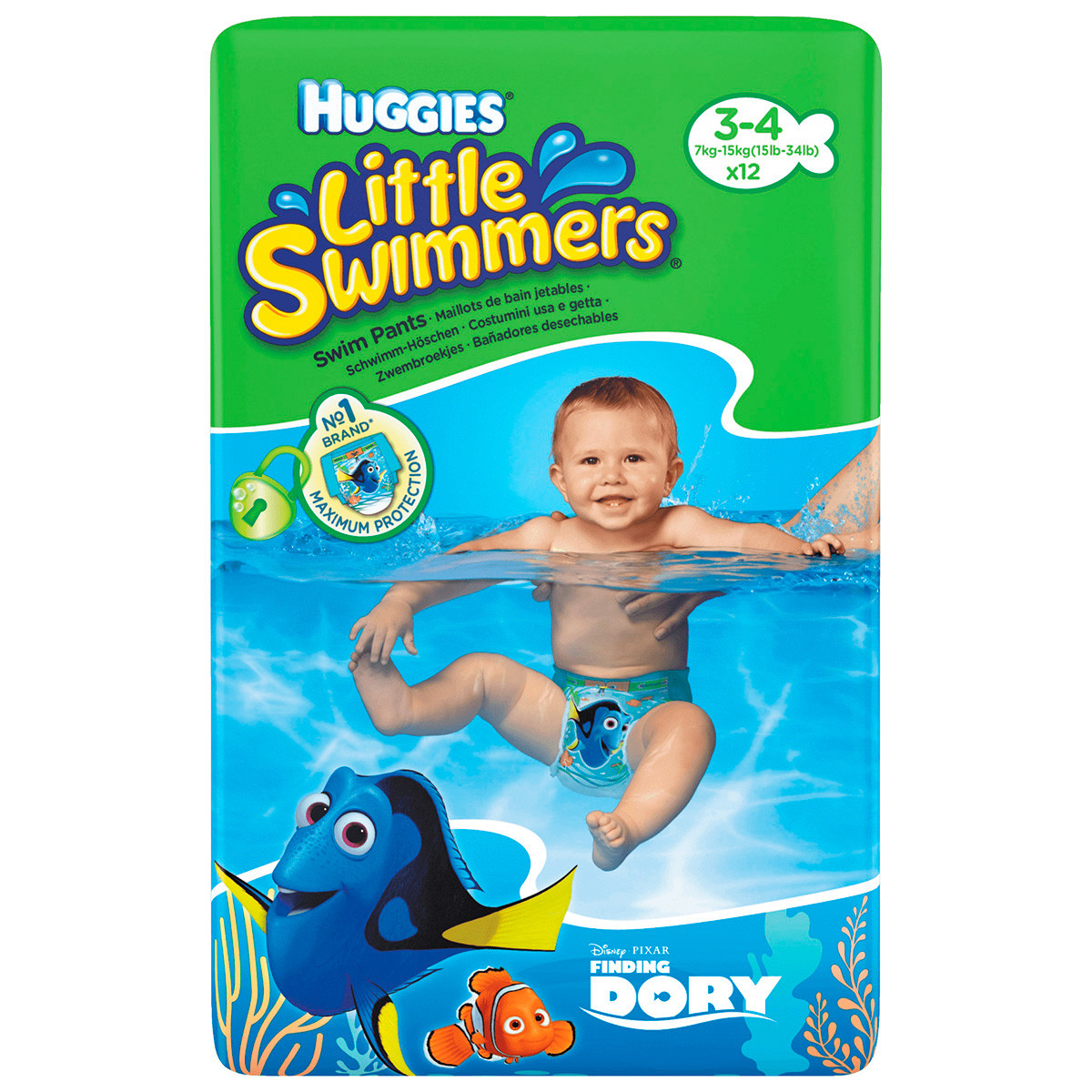 Imagen de Huggies pañal bañador swimmers 7-15kg 12uds