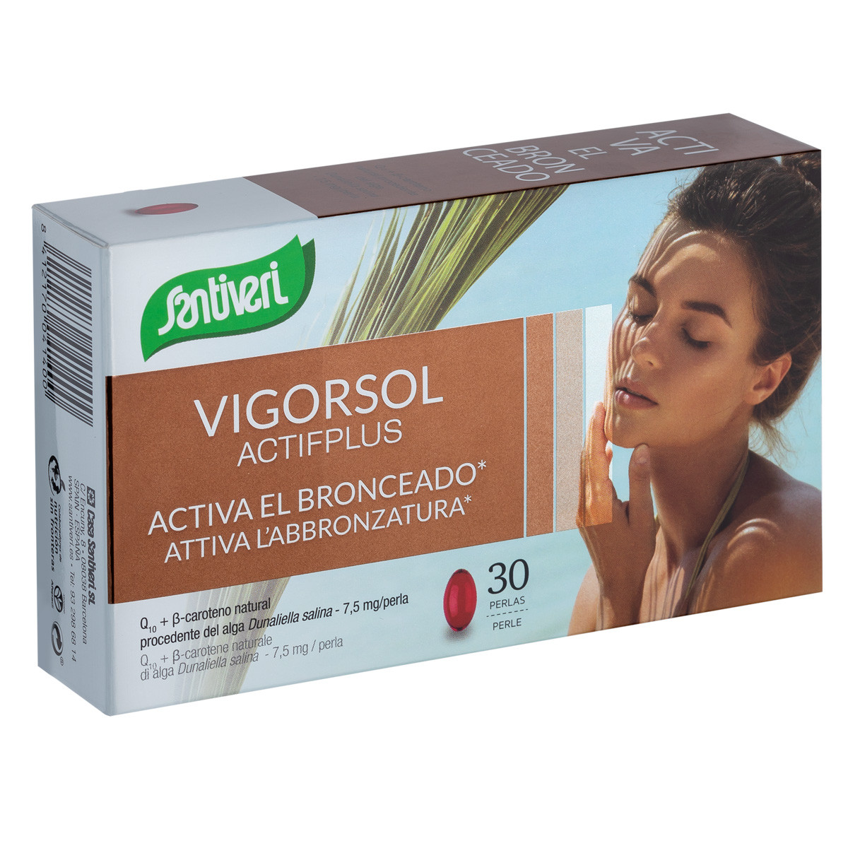 Imagen de Santiveri Vigorsol Active plus para activar el bronceado 30 perlas