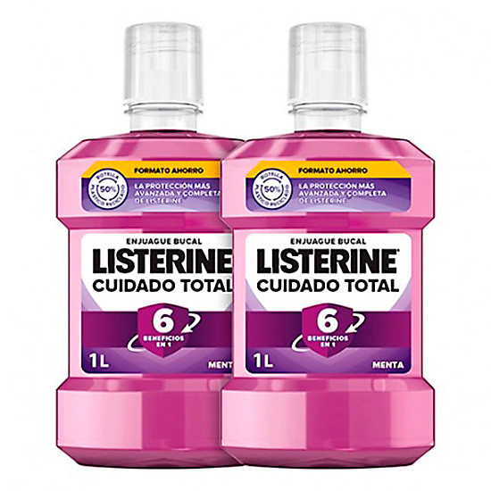 Imagen de Listerine Cuidado Total Duplo enjuague bucal 1l+1l