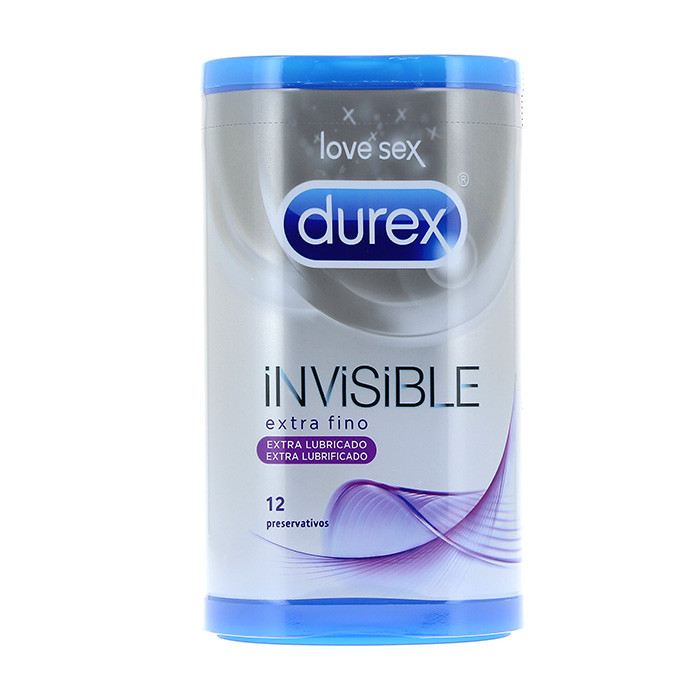 Imagen de PRESERVA.DUREX INVISIBLE LUBRICADO 12UDS