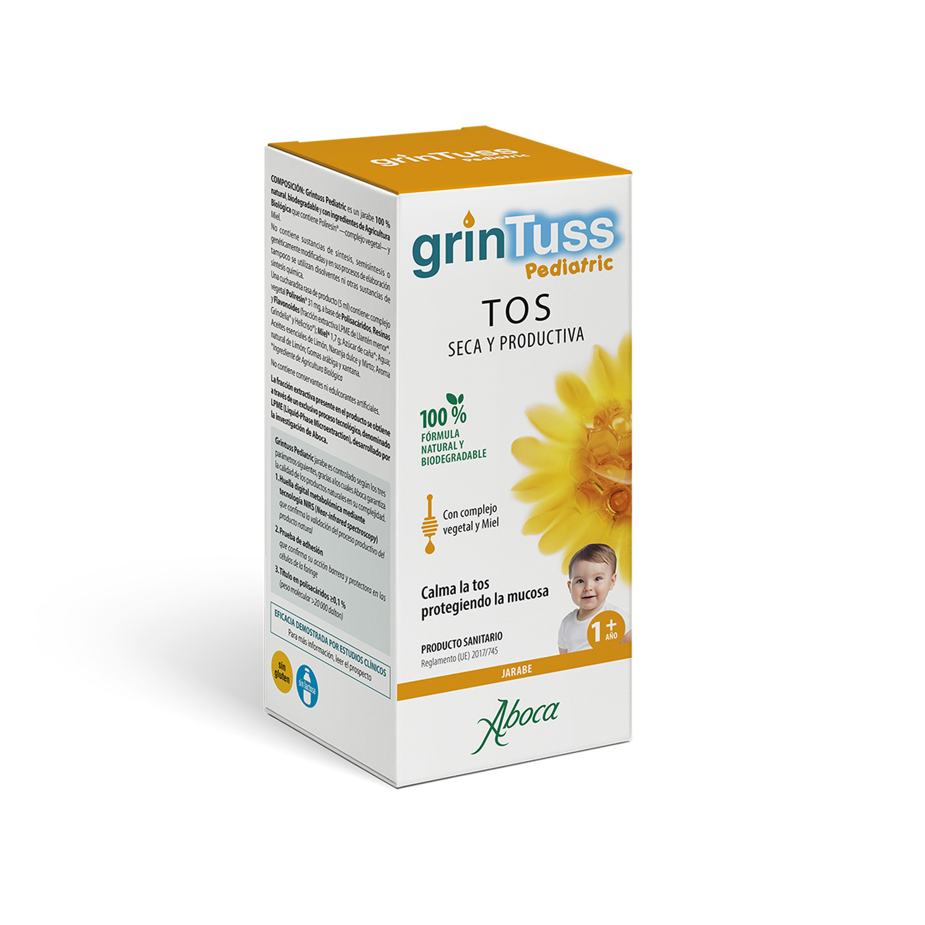 Imagen de Aboca grintuss poliresin jarabe tos pediatric 180 ml