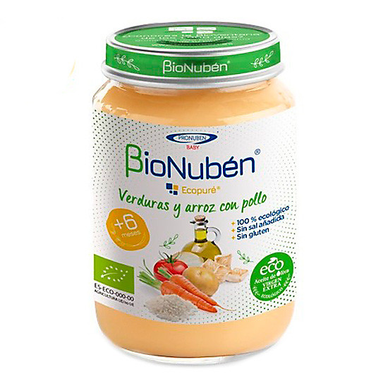 Imagen de Bionuben ecopuré verdura/arroz/pollo 250g