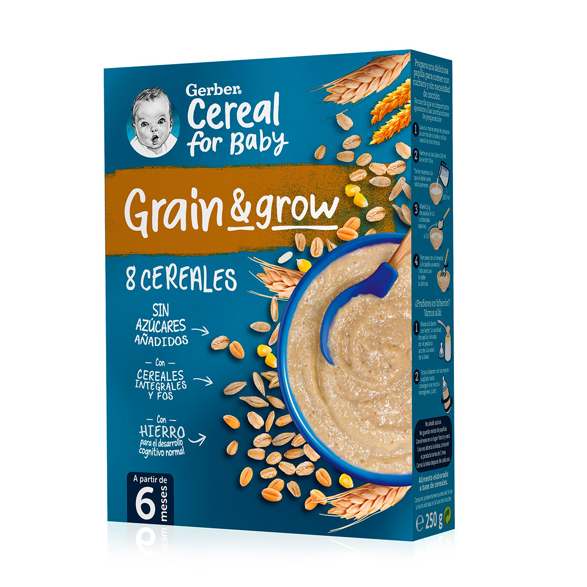 Imagen de Nestle gerber papilla avena y ciruela 250g