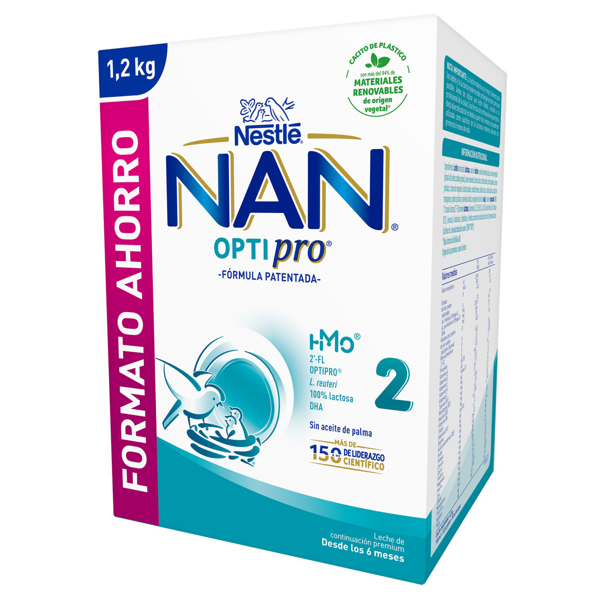 Imagen de Nestlé Nan 2 optipro biberón 1200g