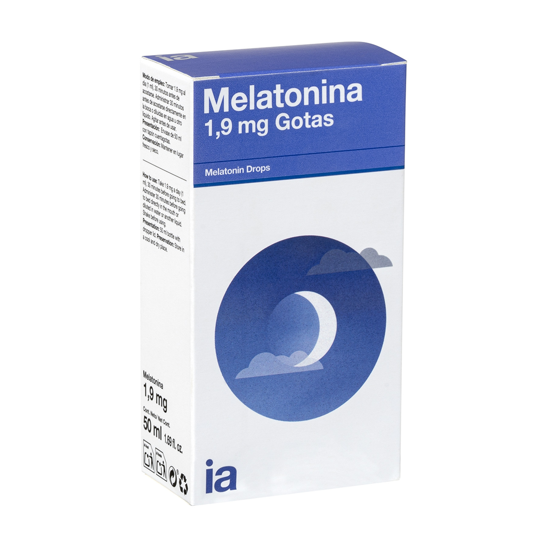 Imagen de Interapothek nutrición melatonina gotas 1,9mg 50ml